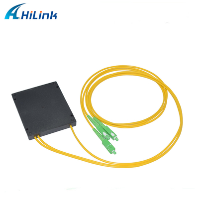 1X2 ABS Package Type Optical PLC Splitter Single Mode SC/APC Connectors