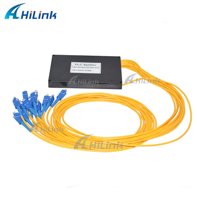 1X12 Single Mode PLC Optical Splitter ABS Box 3mm Cable SC/UPC Connectors