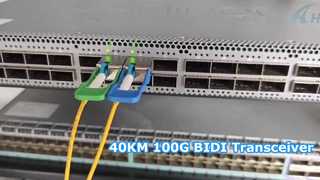 100G QSFP28 BIDI ট্রান্সসিভার 40KM এর পরীক্ষা