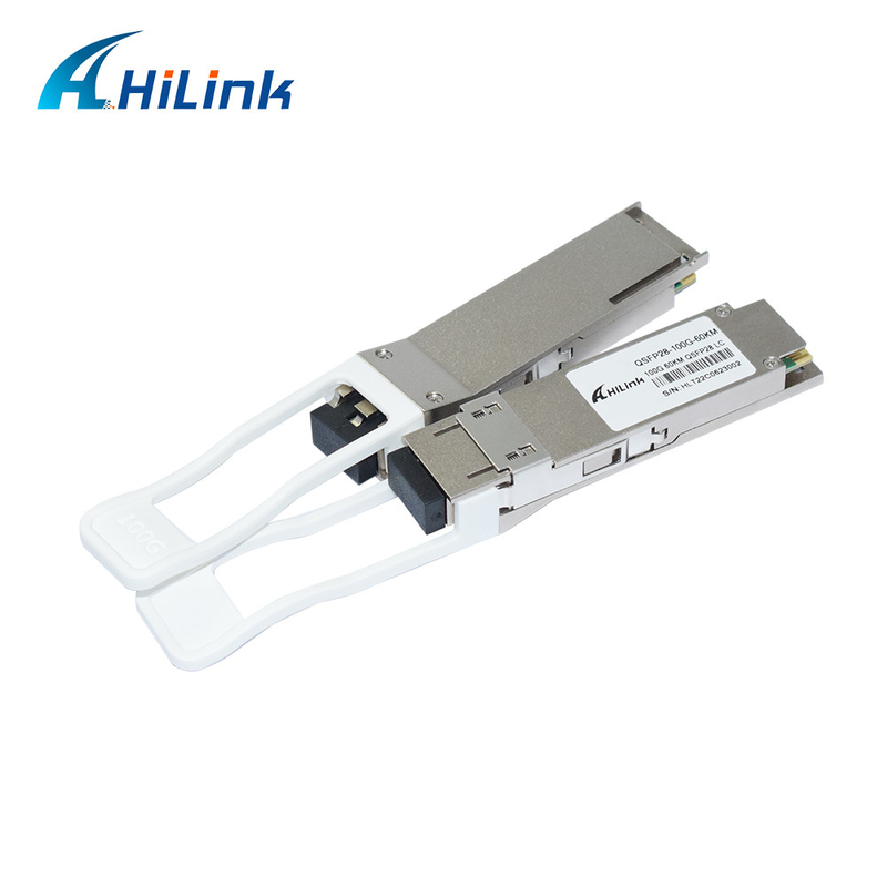 FEC সহ QSFP28 100G EML+PIN অপটিক্যাল ট্রান্সসিভার মডিউল ZR4-Lite 60KM SMF ডুয়াল এলসি