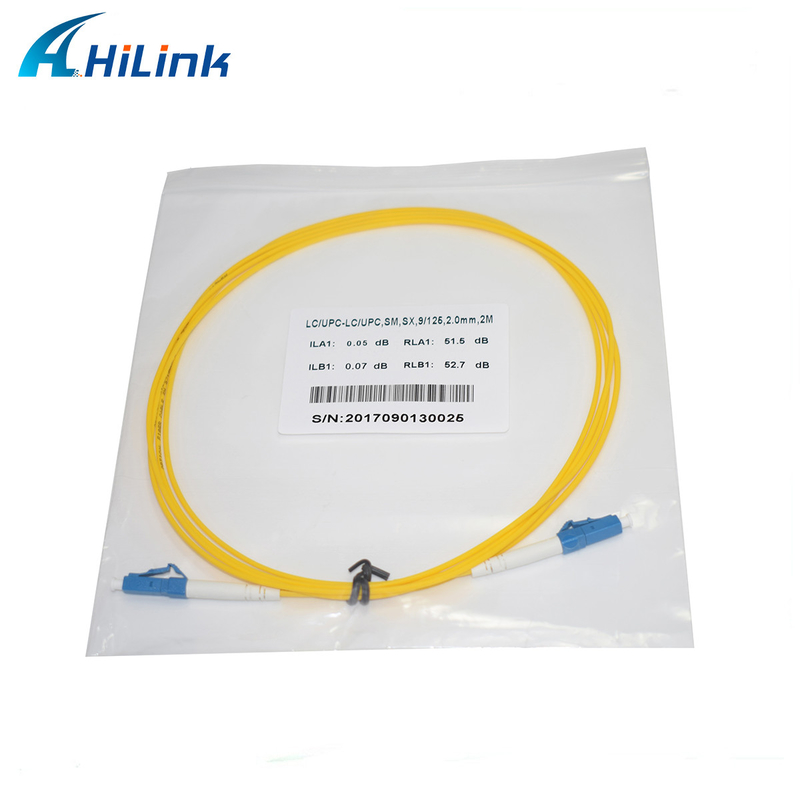 3 বছরের ওয়ারেন্টি হিলিংক প্যাচ কর্ড OS2 SM LC/UPC - LC/UPC সিমপ্লেক্স 9/125 3.0MM 0.5m-5m LSZH