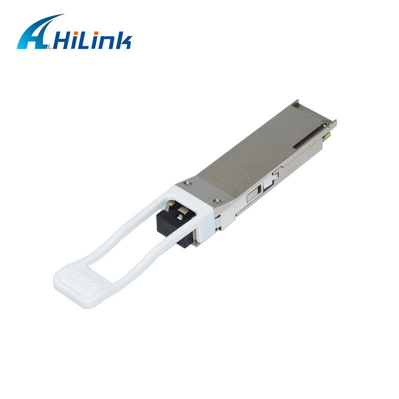 QSFP28 100G ZR4 অপটিক্যাল ট্রান্সসিভার মডিউল 60KM SMF FEC ডুয়াল LC LAN WDM 4 লেনের সাথে