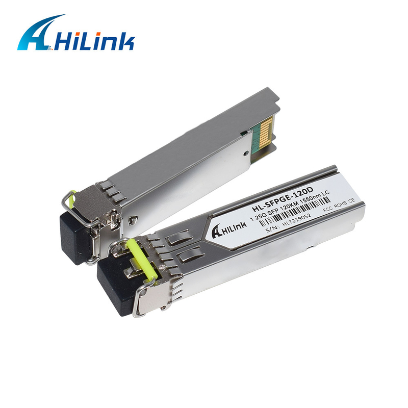 LC DOM SFP ট্রান্সসিভার অপটিক্যাল মডিউল 1.25G 120KM 1000BASE 1550nm GLC-ZX-SM
