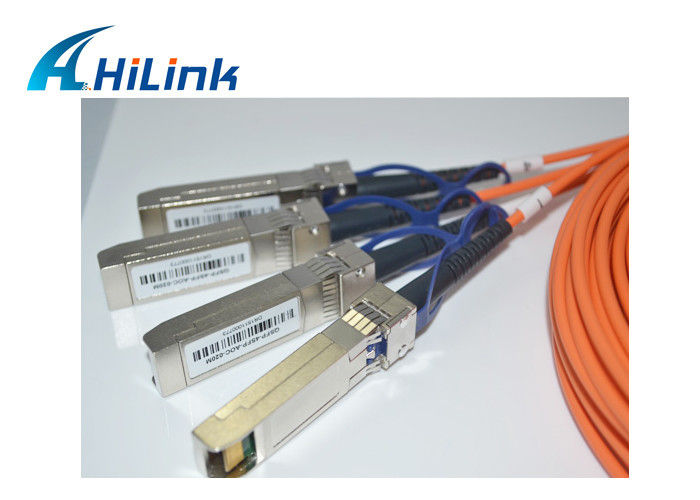 40 Gigabit Ethernet  Active Optical Cable , QSFP To 4 x SFP+ 40G QSFP Cable 20m Length