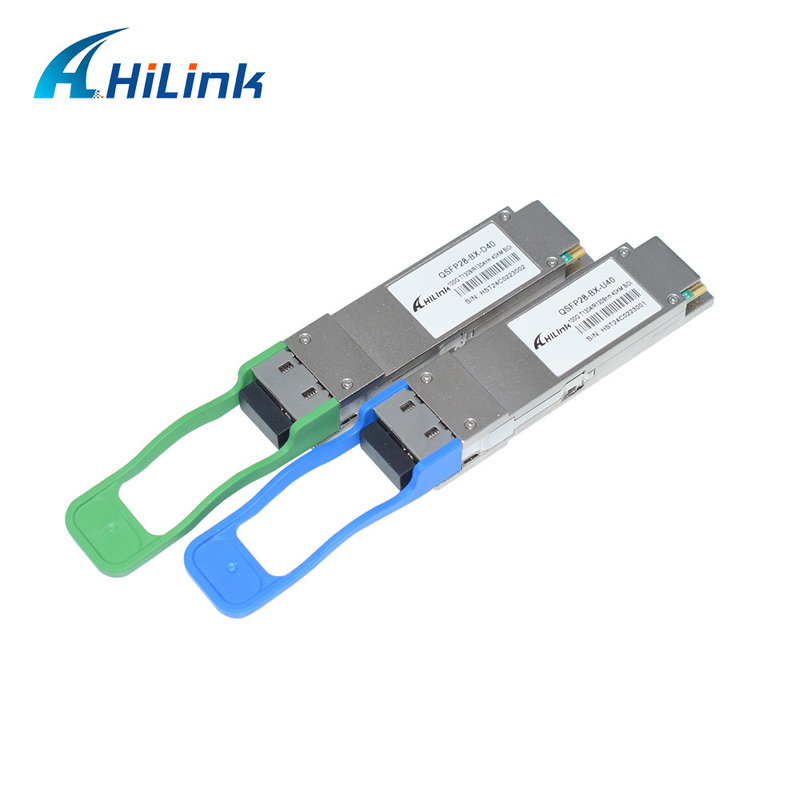 100GBASE-ER BIDI 40KM সিম্প্লেক্স LC 1304/1309nm EML+APD QSFP28-BX-D40 ট্রান্সসিভার