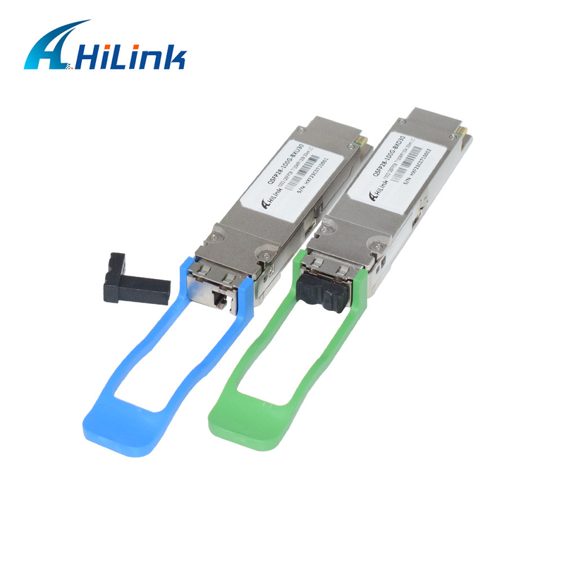 100GBASE-ER BIDI 40KM সিম্প্লেক্স LC 1304/1309nm EML+APD QSFP28-BX-D40 ট্রান্সসিভার