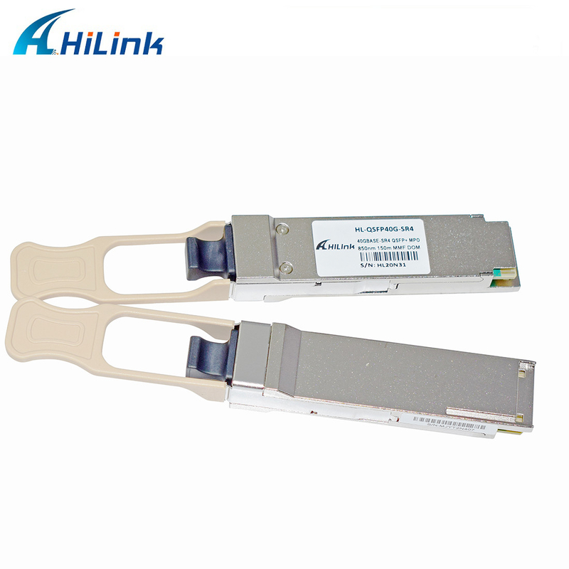 হুয়াওয়ে সামঞ্জস্যপূর্ণ QSFP+ 40G SR4 MMF 850nm 100M OM3 150M OM4 MPO অপটিক্যাল ট্রান্সিভার