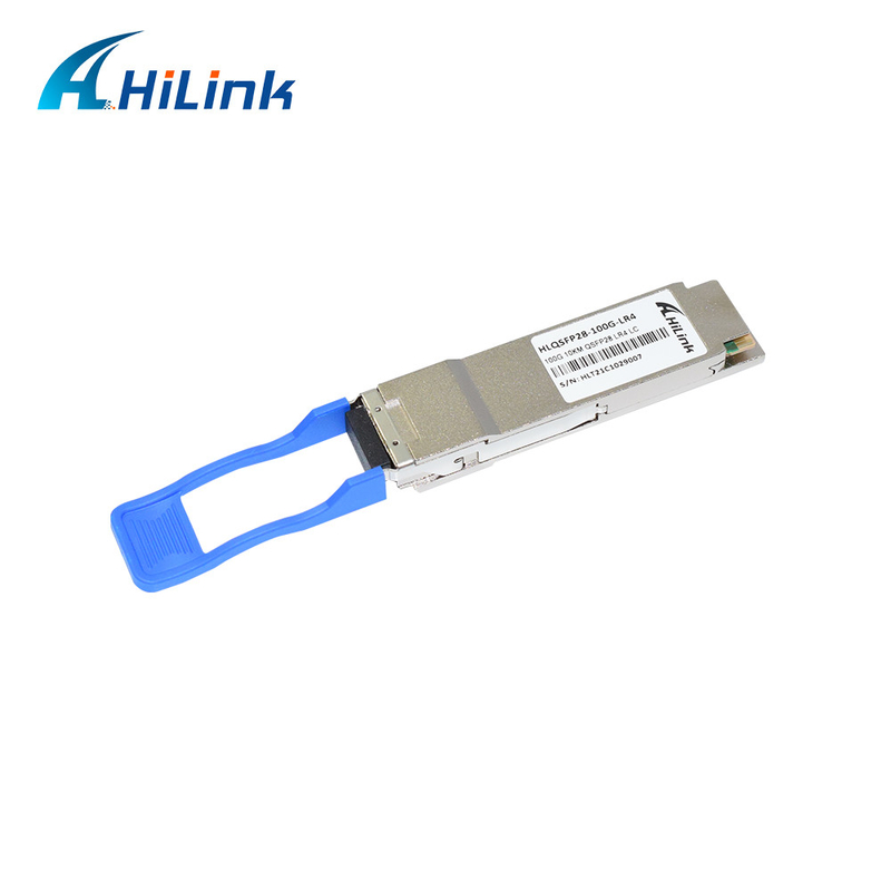 100G QSFP28 ট্রান্সসিভার 1310nm 100G LR4 100GBASE-LR4 একক ল্যাম্বদা LR4 10KM LC DOM