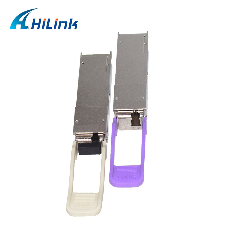 QSFP28 BIDI 1280nm/1300nm 80KM সিম্প্লেক্স এলসি অপটিক্যাল ট্রান্সিভার দীর্ঘ দূরত্বের জন্য একক মোড ডিডিএম