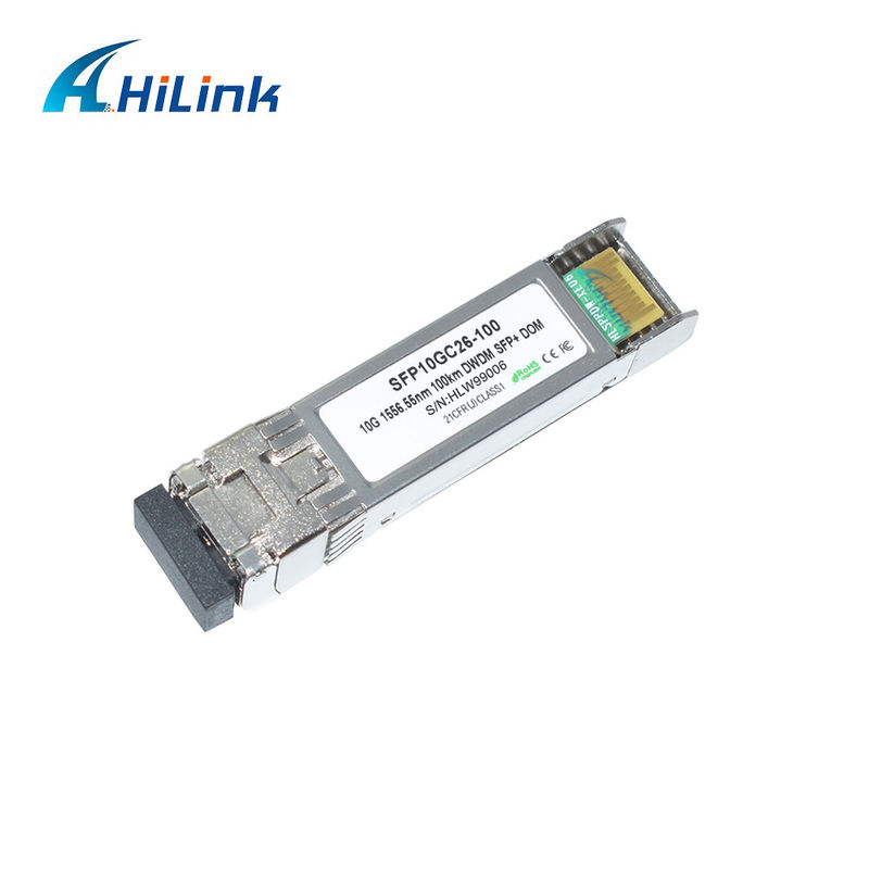 দীর্ঘ দূরত্বের ট্রান্সমিশনের জন্য 10G DWDM 100KM অপটিক্যাল ট্রান্সিভার মডিউল 100GHZ সি ব্যান্ড অপটিক্যাল মডিউল