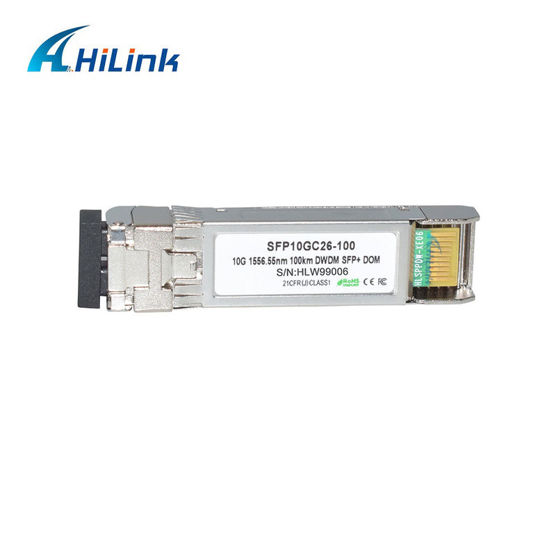 দীর্ঘ দূরত্বের ট্রান্সমিশনের জন্য 10G DWDM 100KM অপটিক্যাল ট্রান্সিভার মডিউল 100GHZ সি ব্যান্ড অপটিক্যাল মডিউল