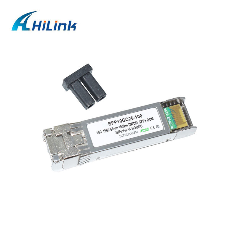 দীর্ঘ দূরত্বের ট্রান্সমিশনের জন্য 10G DWDM 100KM অপটিক্যাল ট্রান্সিভার মডিউল 100GHZ সি ব্যান্ড অপটিক্যাল মডিউল