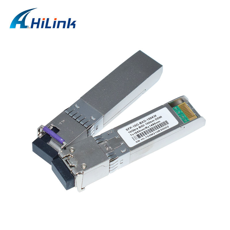 10G SFP+ BIDI 100KM Tx1490nm/Rx1550nm এলসি ফাইবার অপটিক ট্রান্সিভার SFP-10G-BX-100KM
