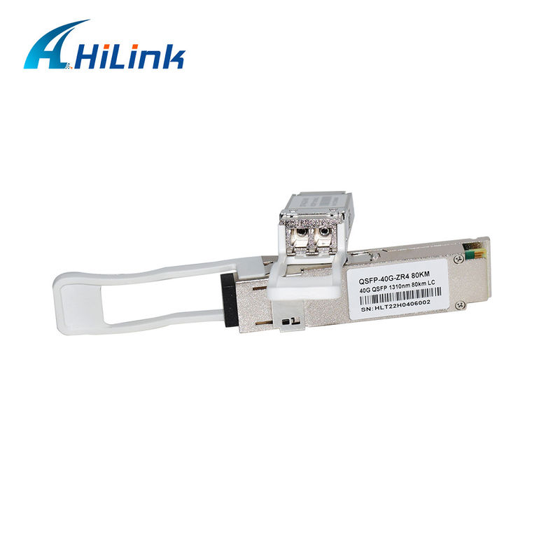 40G 80KM QSFP+ EML+APD LWDM 1295-1304NM এলসি সংযোগকারী বাণিজ্যিক তাপমাত্রা ট্রান্সিভার মডিউল