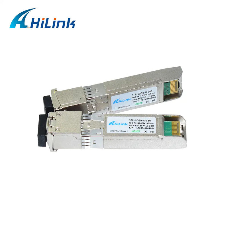 10G-ZR4-80KM 10G BIDI ট্রান্সসিভার মডিউল 80KM 1490nm/1550nm SFP+ STM-64 WDM 8SFP+ SMF