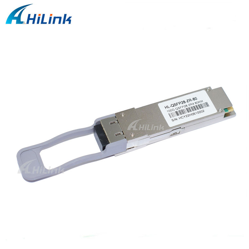 QSFP28 ZR4 80KM LWDM4 1295-1304NM এলসি সংযোগকারী SOA+পিন ফাইবার অপটিক ট্রান্সিভার ভাল দাম যোগাযোগ ও নেটওয়ার্কিং পণ্য
