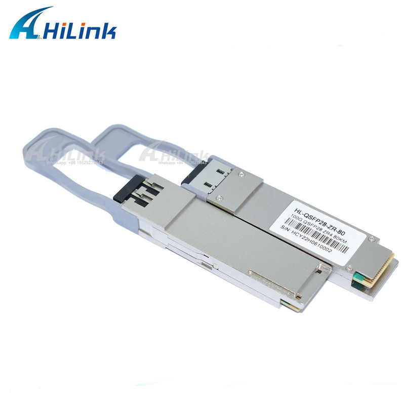 QSFP28 ZR4 80KM LWDM4 1295-1304NM এলসি সংযোগকারী SOA+পিন ফাইবার অপটিক ট্রান্সিভার ভাল দাম যোগাযোগ ও নেটওয়ার্কিং পণ্য