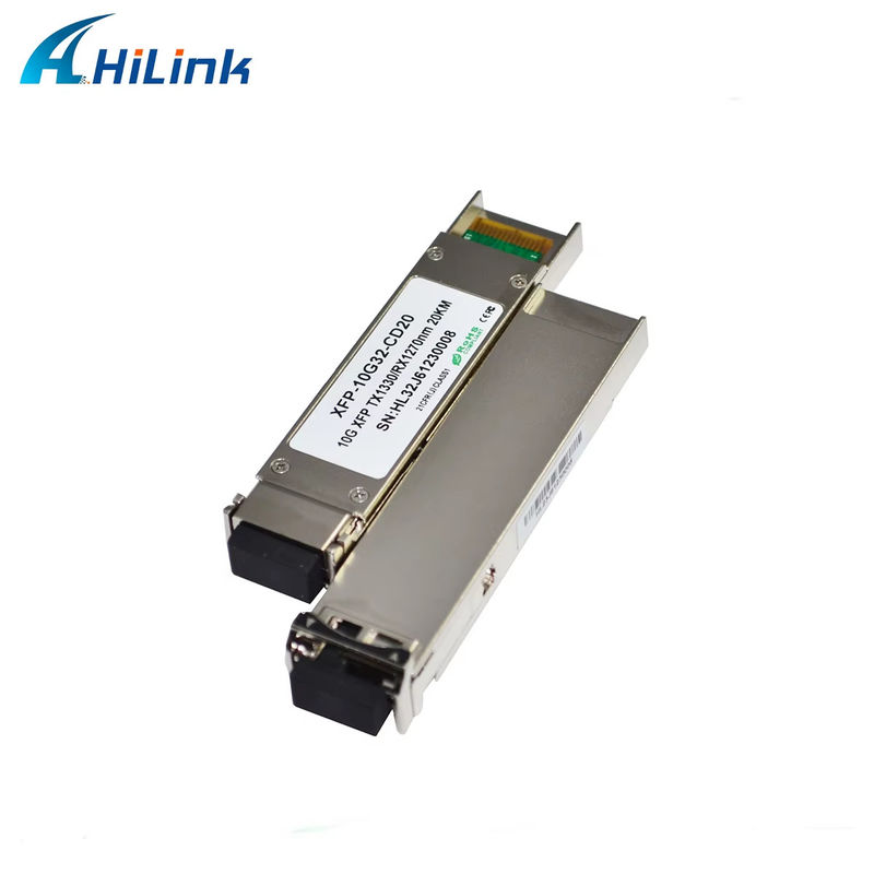 উচ্চ মানের 10Gbps এক্সএফপি দ্বি-দিকের ট্রান্সিভার মডিউল ফাইবার অপটিক সরঞ্জামগুলির জন্য 1270/1330nm এলসি সংযোগকারী সহ 20km পৌঁছান