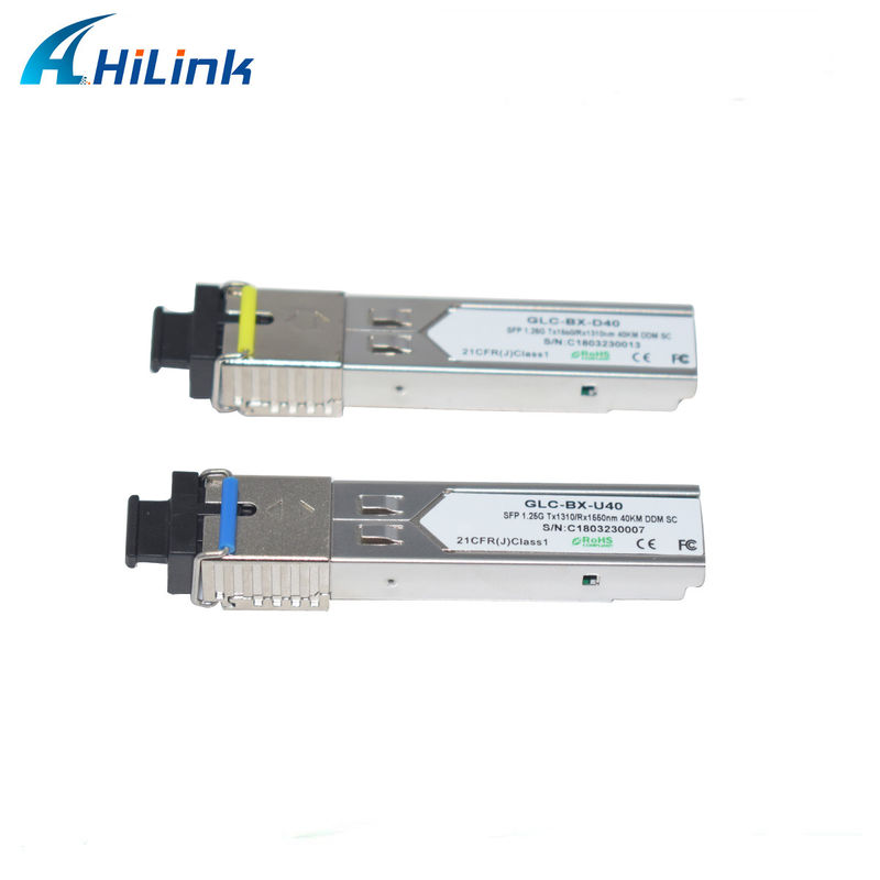 Hilink 1.25G SFP BIDI 40KM 1310/1490 ((1550nm) এলসি/এসসি সংযোগকারী ফাইবার অপটিক মডিউল