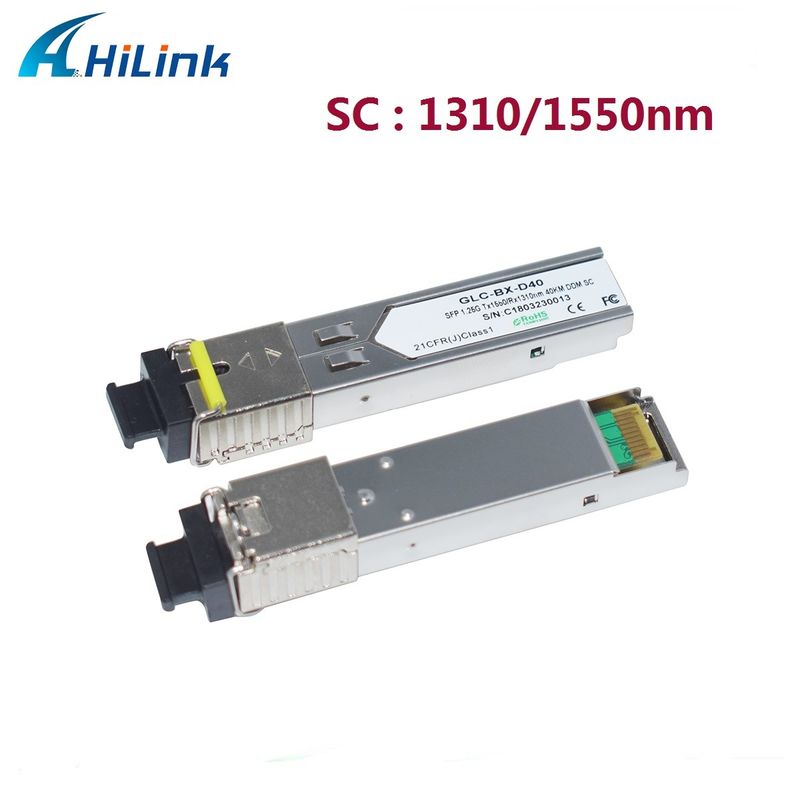 Hilink 1.25G SFP BIDI 40KM 1310/1490 ((1550nm) এলসি/এসসি সংযোগকারী ফাইবার অপটিক মডিউল