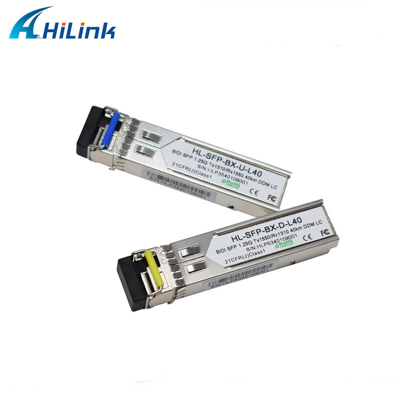 Hilink 1.25G SFP BIDI 40KM 1310/1490 ((1550nm) এলসি/এসসি সংযোগকারী ফাইবার অপটিক মডিউল