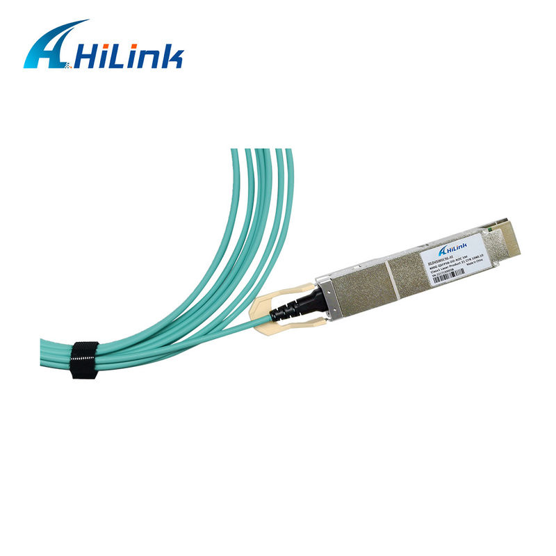 400G QSFP DD অ্যাক্টিভ অপটিক্যাল ক্যাবল 8x26.5625GBd ((PAM4) বৈদ্যুতিক ইন্টারফেস DDM 3M MMF ক্যাবল