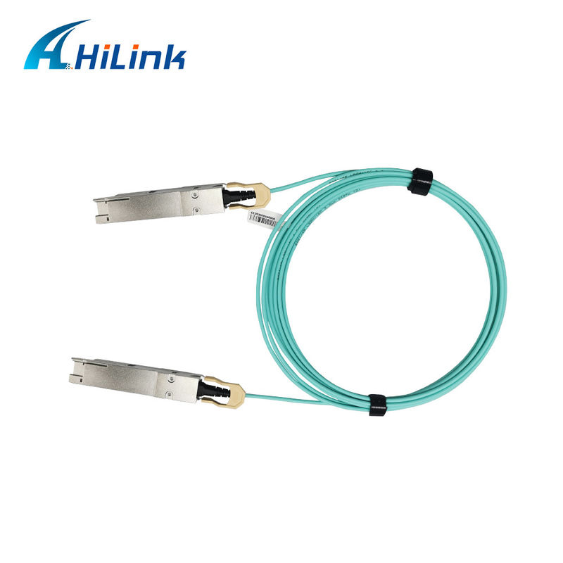 400G QSFP DD অ্যাক্টিভ অপটিক্যাল ক্যাবল 8x26.5625GBd ((PAM4) বৈদ্যুতিক ইন্টারফেস DDM 3M MMF ক্যাবল