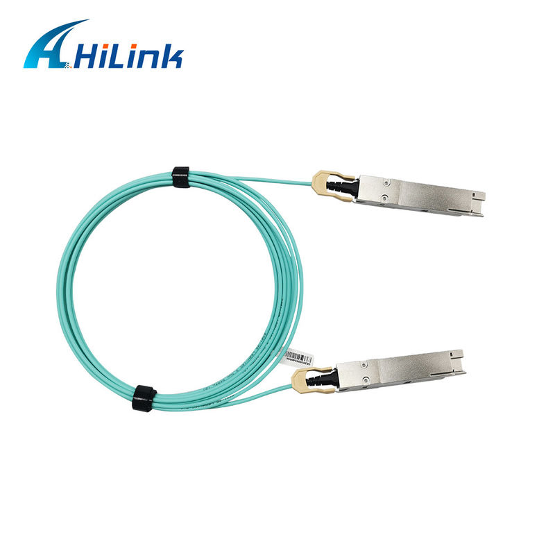 400G QSFP DD অ্যাক্টিভ অপটিক্যাল ক্যাবল 8x26.5625GBd ((PAM4) বৈদ্যুতিক ইন্টারফেস DDM 3M MMF ক্যাবল
