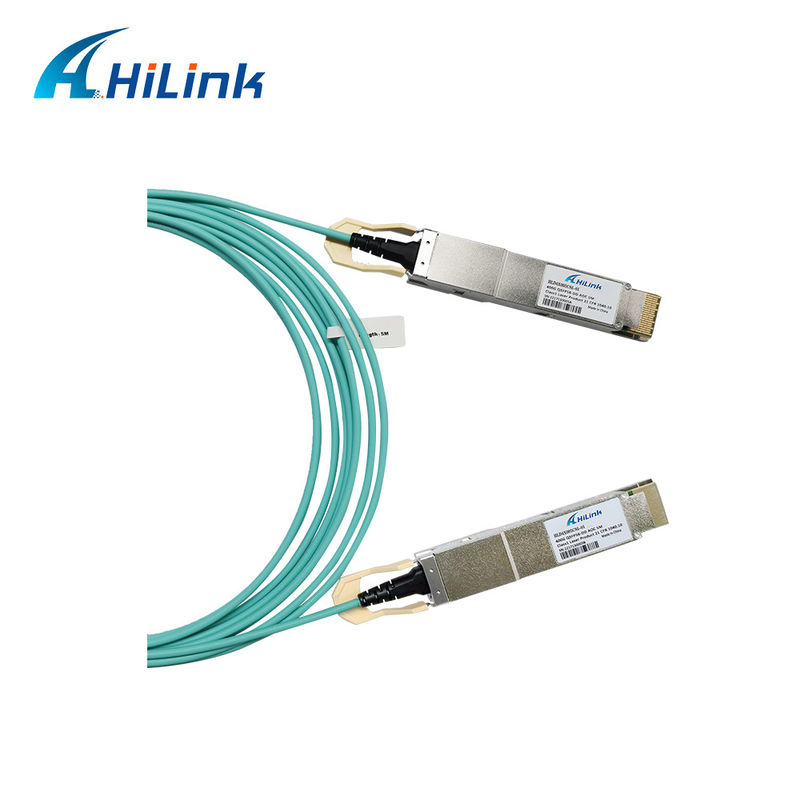 400G QSFP DD অ্যাক্টিভ অপটিক্যাল ক্যাবল 8x26.5625GBd ((PAM4) বৈদ্যুতিক ইন্টারফেস DDM 3M MMF ক্যাবল