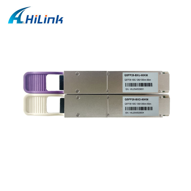 দীর্ঘ দূরত্বের ডেটা ট্রান্সমিশনের জন্য 100Gb/s 80Km QSFP28 ZR4 BIDI ট্রান্সসিভার মডিউল
