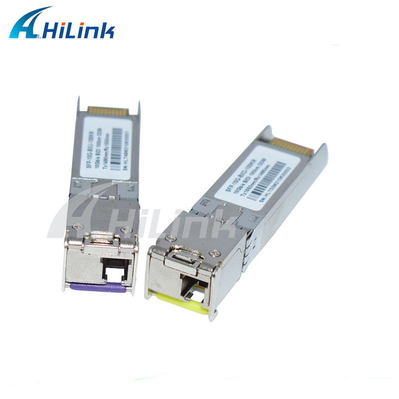 10G SFP BIDI ট্রান্সসিভার মডিউল 3- 100KM পৌঁছায় 1490/1550NM EML APD দ্রুতগতির দীর্ঘ দূরত্বের নেটওয়ার্কিংয়ের জন্য