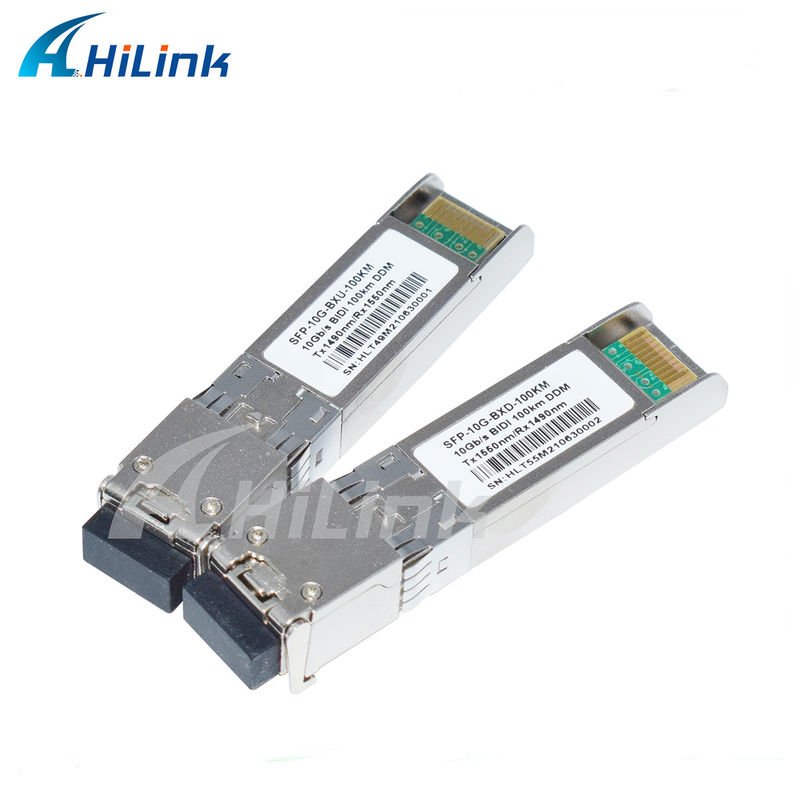 10G SFP BIDI ট্রান্সসিভার মডিউল 3- 100KM পৌঁছায় 1490/1550NM EML APD দ্রুতগতির দীর্ঘ দূরত্বের নেটওয়ার্কিংয়ের জন্য