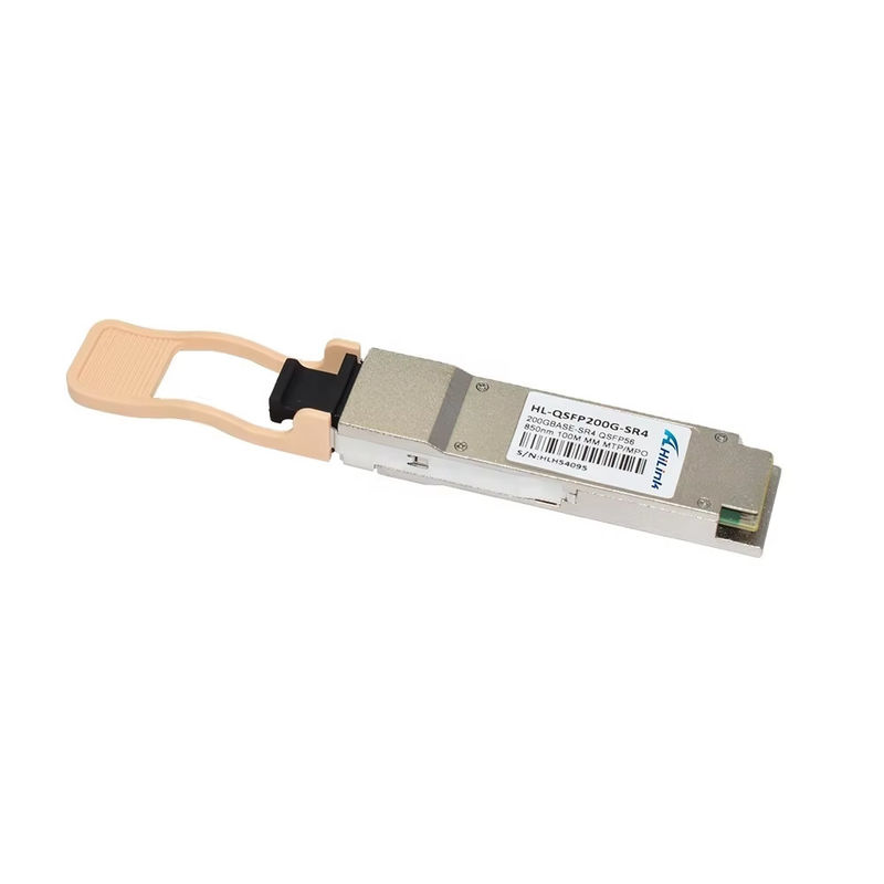 নতুন ট্রেন্ডি 200 জি বেস QSFP56 SR4 850NM 100M রিচ মাল্টিমোড এমপিও সংযোগকারী ফাইবার অপটিক মডিউল
