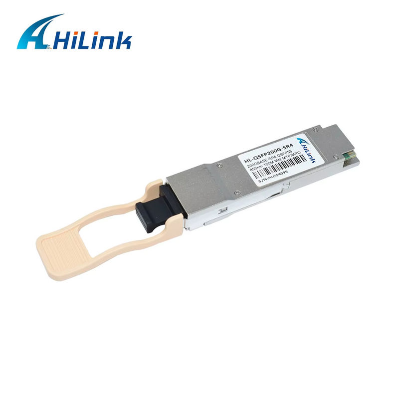 নতুন ট্রেন্ডি 200 জি বেস QSFP56 SR4 850NM 100M রিচ মাল্টিমোড এমপিও সংযোগকারী ফাইবার অপটিক মডিউল