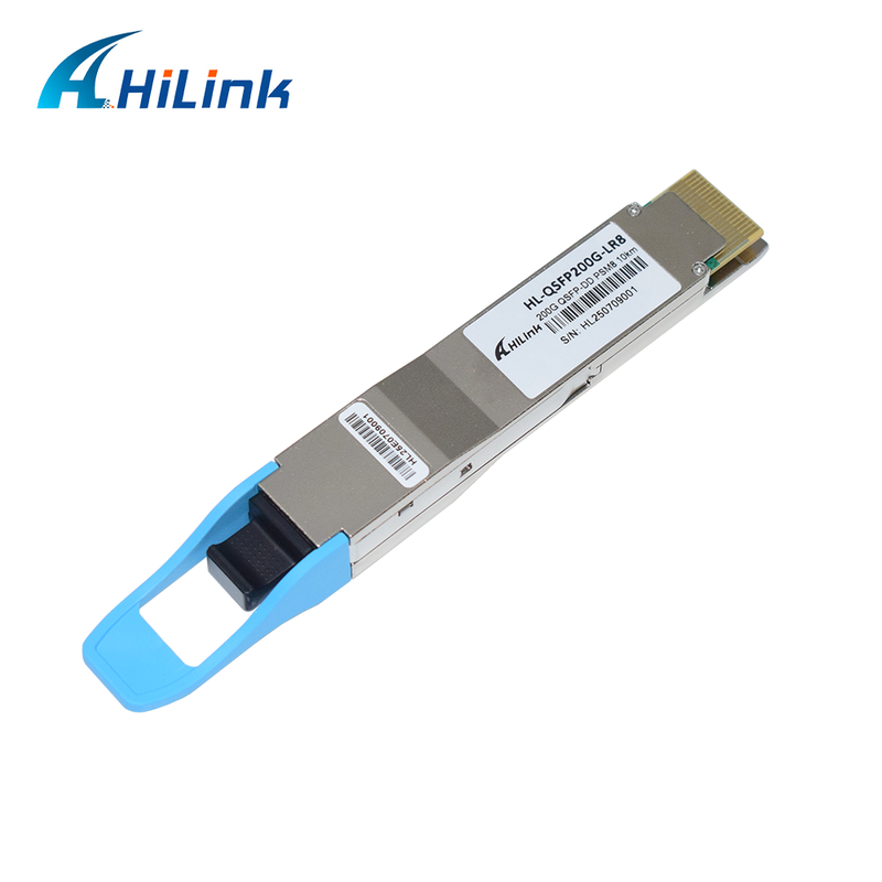 10KM 1310nm MPO16 APC 8-ডিগ্রি DOM অপটিক্যাল ট্রান্সিভার 200G QSFP DD LR8 PSM8 তরঙ্গদৈর্ঘ্য দূরত্ব