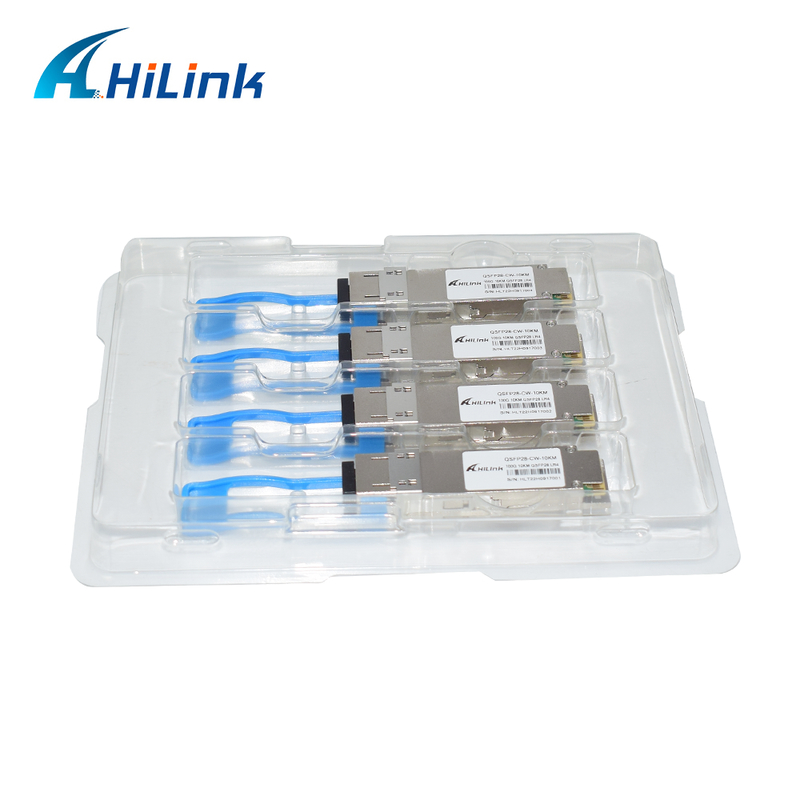10KM হট প্লাগেবল 100Gb/s QSFP28 CWDM4 অপটিক্যাল ট্রান্সসিভার মডিউল ল্যান ওয়ান ইথারনেট সুইচ রাউটার অ্যাপ্লিকেশনের জন্য