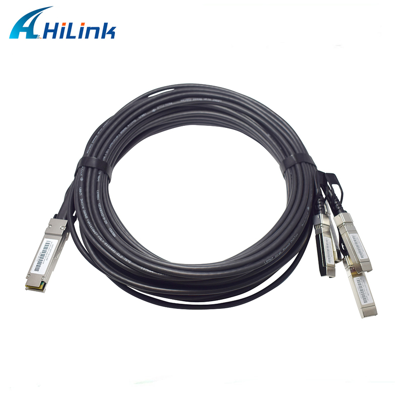 40G QSFP+ থেকে 4*10G SFP+ 5M 10G/40Gigabit ইথারনেট ডেটা সেন্টারের জন্য প্যাসিভ ডাইরেক্ট অ্যাটেচ কপার ডিএসি ক্যাবল