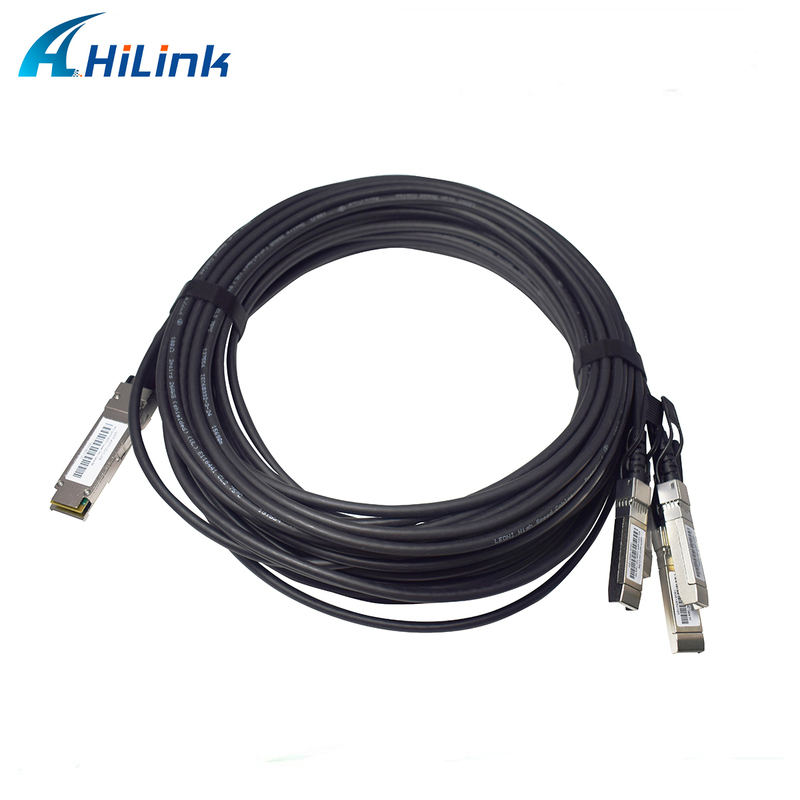 40G QSFP+ থেকে 4*10G SFP+ 5M 10G/40Gigabit ইথারনেট ডেটা সেন্টারের জন্য প্যাসিভ ডাইরেক্ট অ্যাটেচ কপার ডিএসি ক্যাবল