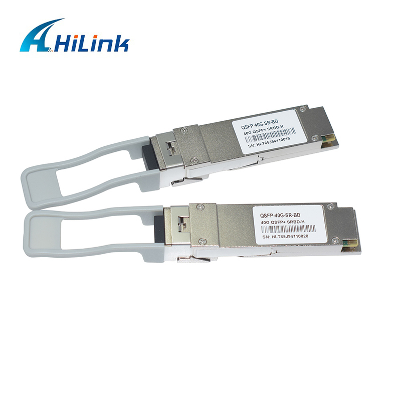 40Gb/s 100m QSFP+ ফাইবার অপটিক মডিউল Bi-Di Duplex LC Hot Pluggable 850/900nm MMF