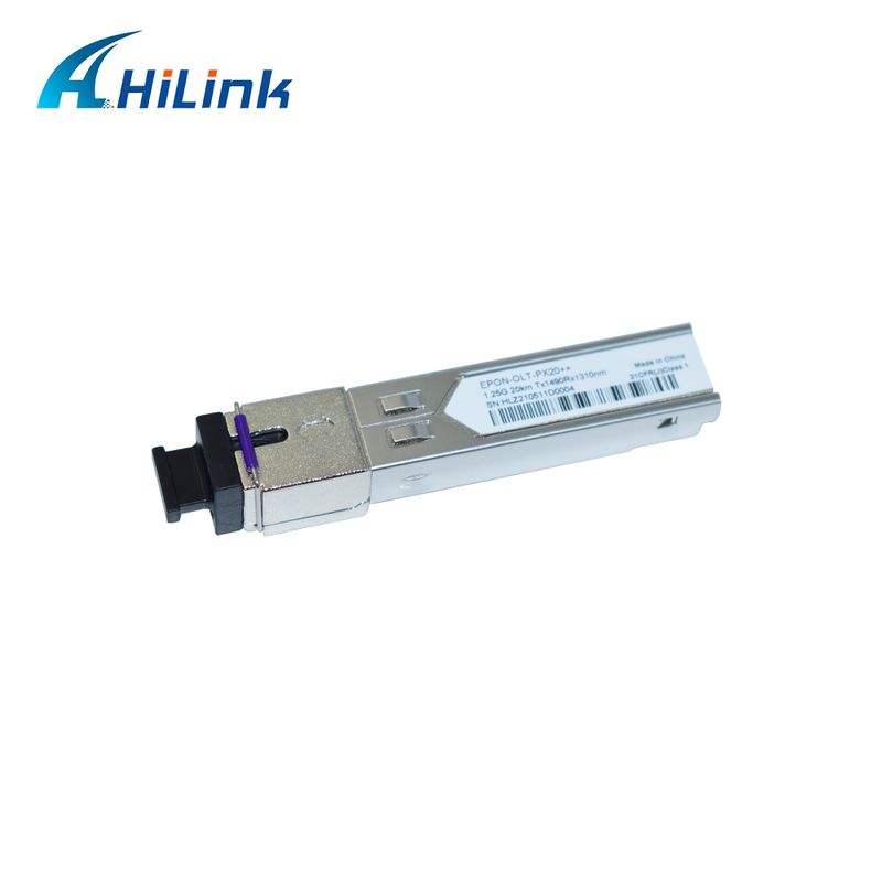 ১.২৫ জিবিপিএস ডেটা রেট এবং ২০ কিলোমিটার ট্রান্সমিশনের জন্য PX20+ PX20++ PX20+++ সহ EPON OLT SFP ট্রান্সসিভার