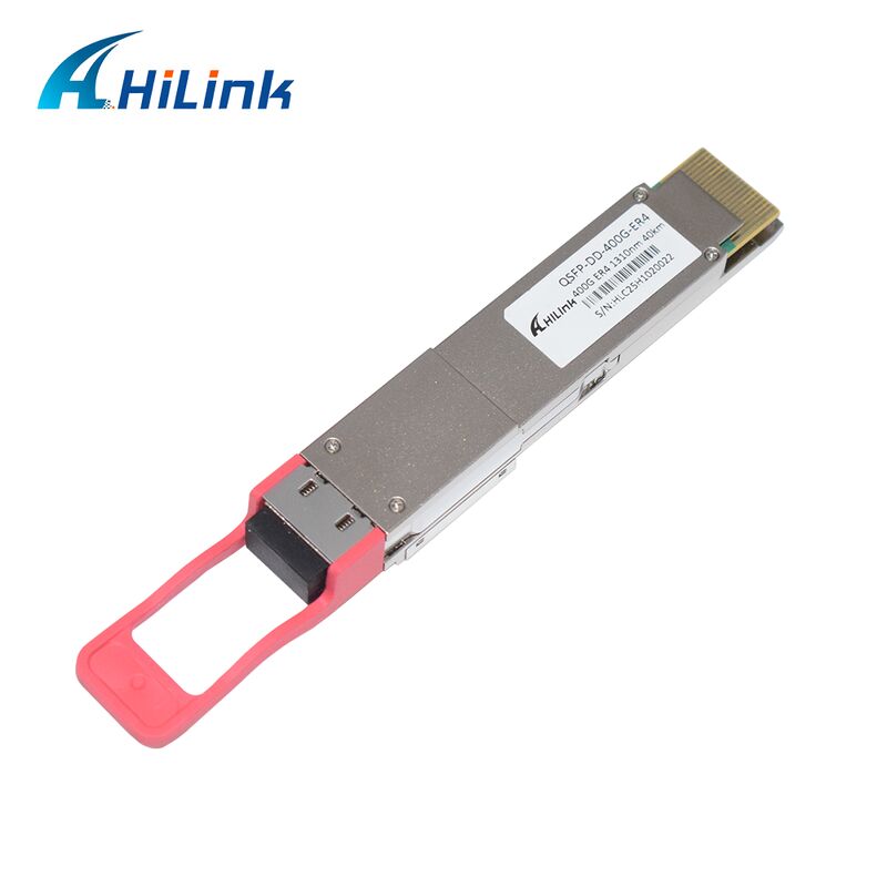হিলিংক 400G QSFP-DD ER4 অপটিক্যাল ট্রান্সসিভার মডিউল, যা 40km ট্রান্সমিশন এবং OMA সংবেদনশীলতা <-14dBm RoHS অনুবর্তী