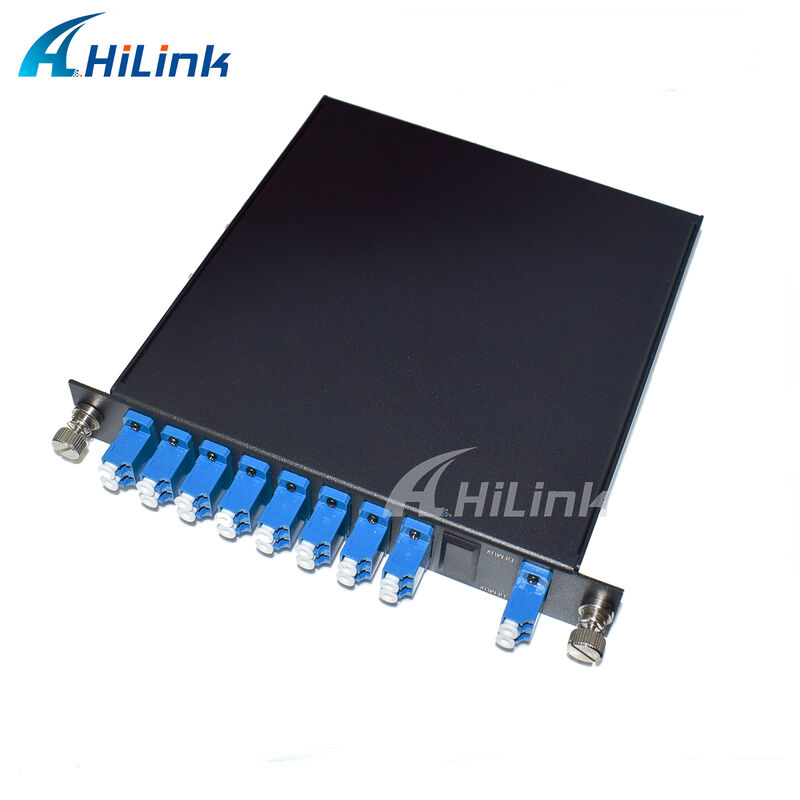 8 CWDM চ্যানেল 1470-1610nm Mux Demux মনিটর এবং সম্প্রসারণ পোর্ট ডুয়াল ফাইবার LC/UPC সহ
