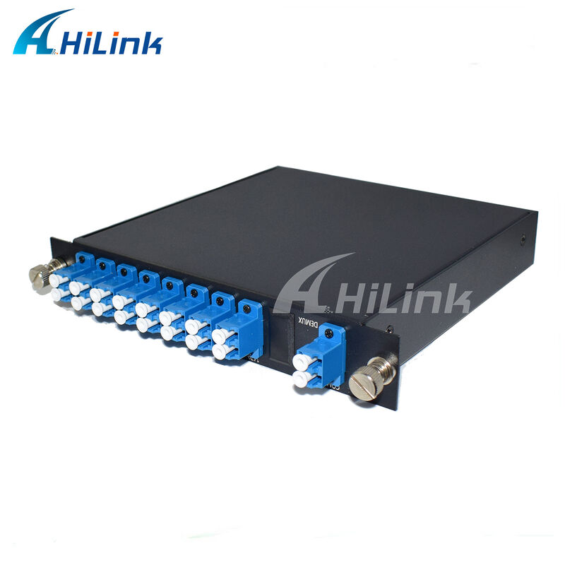 8 CWDM চ্যানেল 1470-1610nm Mux Demux মনিটর এবং সম্প্রসারণ পোর্ট ডুয়াল ফাইবার LC/UPC সহ