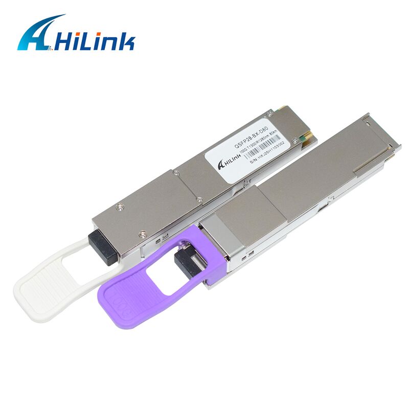 Hilink QSFP28-BX-U80/D80 100Gb/s BIDI অপটিক্যাল ট্রান্সসিভার মডিউল 100G ইথারনেটের জন্য 80km পৌঁছানোর সাথে