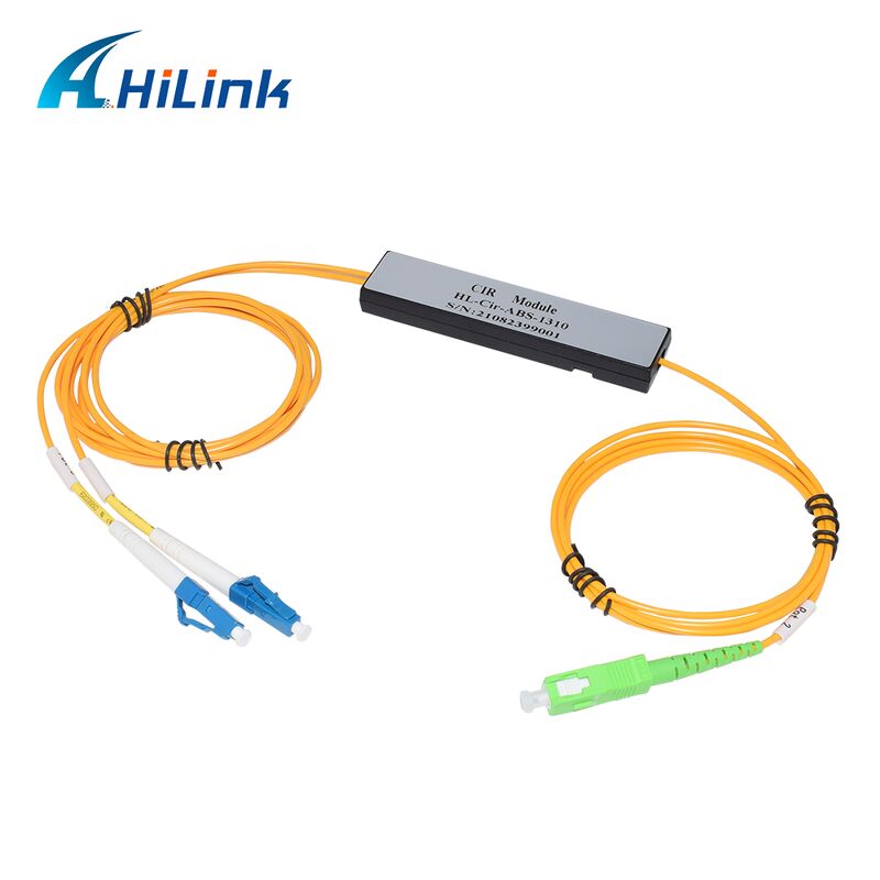 HL-Cir-1310 3-পোর্ট সার্কুলেটর পোর্ট1&পোর্ট3-LC/UPC পোর্ট2-SC/APC 1310nm/1550nm/1610nm ডেটা সেন্টারের জন্য ABS বক্স