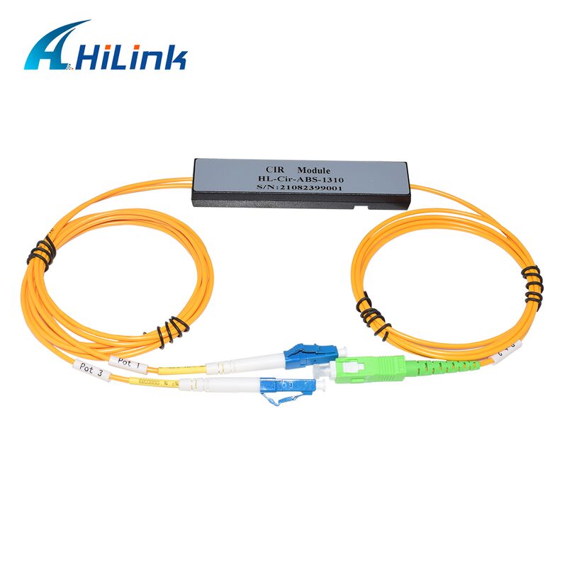 HL-Cir-1310 3-পোর্ট সার্কুলেটর পোর্ট1&পোর্ট3-LC/UPC পোর্ট2-SC/APC 1310nm/1550nm/1610nm ডেটা সেন্টারের জন্য ABS বক্স