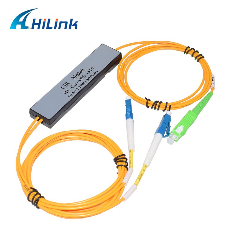 HL-Cir-1310 3-পোর্ট সার্কুলেটর পোর্ট1&পোর্ট3-LC/UPC পোর্ট2-SC/APC 1310nm/1550nm/1610nm ডেটা সেন্টারের জন্য ABS বক্স