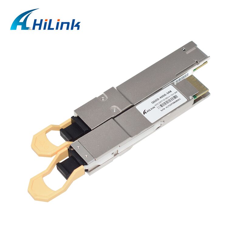 হিলিংক QSDD-400G-SR 400G QSFP56-DD SR8 400G ডেটা রেট, 850nm তরঙ্গদৈর্ঘ্য এবং 100m দূরত্ব সহ অপটিক্যাল ট্রান্সসিভার