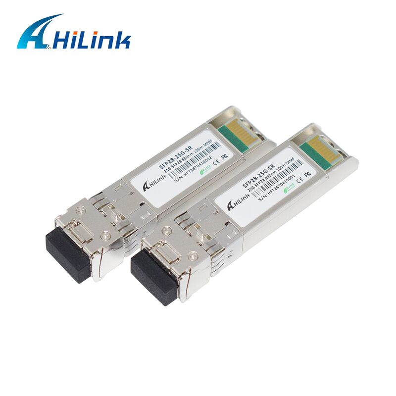 HL-SFP28-25G-SR 25G SFP28 SR ডুয়াল এলসি ট্রান্সিভার 25Gbps ডেটা রেট 100m দূরত্ব এবং 850nm তরঙ্গদৈর্ঘ্য সহ