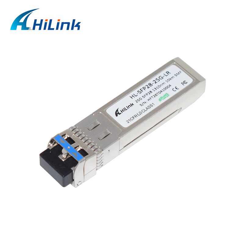 HL-SFP28-LR-10KM 25G SFP28 ট্রান্সিভার 10km ট্রান্সমিশন দূরত্ব, 25.78Gbps ডেটা রেট, এবং কম শক্তি খরচ <1.2W